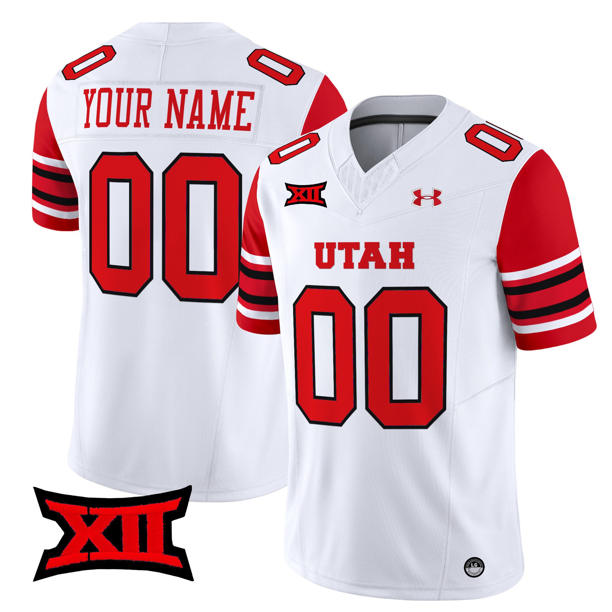 Men Utah Utes White 2024 Vapor Limited Custom NCAA Jersey